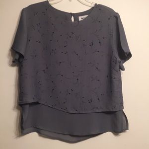 Olive Green Floral Top